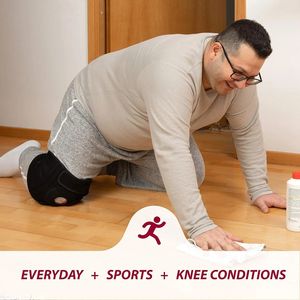 แผ่นรองรับข้ออักเสบขนาดใหญ่ปรับได้แผ่นรองเข่าอุปกรณ์กีฬา<span class=keywords><strong>6XL</strong></span> รัดเข่าขนาดใหญ่พิเศษพร้อมตัวยึดด้านข้าง - Product Image 6