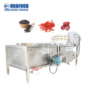 Brush cleaning machine for watermelon bean berry washing machine