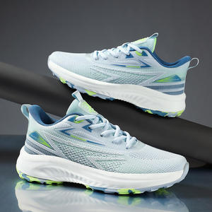 Chaussures d'été pour hommes style basketball, grande taille, avec coussin d'air intégral, sport décontracté, surface tissée respirante, style marche - Product Image 6