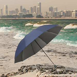 54/62 Inch Men's/Women's Large Automatic Open Oversize Rain <b>Umbrella</b> <b>Windproof</b> Double Layer Canopy Minimalist Semi-Automatic - Product Image 3
