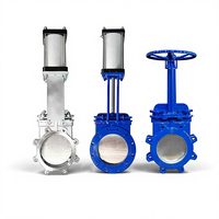 Vanne à guillotine en acier inoxydable pneumatique PZ73W/PZ673H-16, vanne à plaque en acier moulé, vanne à boue, vanne à scories, résistante aux hautes températures