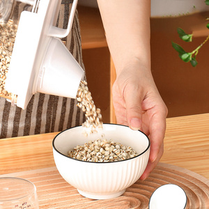 उच्च गुणवत्ता वाली रसोई प्लास्टिक एयरटाइट आयताकार खाद्य भंडारण कंटेनर, कप सील पैंट्री जार के साथ सेट - Product Image 2