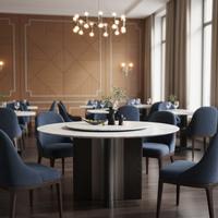 Table à manger de luxe de haute qualité, moderne, en acier inoxydable blanc, plateau en marbre naturel, structure métallique durable, 6 places, meubles pour la maison