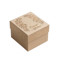 Maßgefertigte Champagner-Geschenkbox mit Goldrosen-Kranz-Deckel und Filigran für Hochzeitsgeschenke und Einzelhandelsverpackungen Großhandel