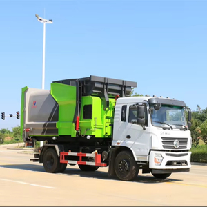 Dongfeng Foton JAC JMC Old Henllow Shacmanetc. Garbage Transfer Truck Telescopic Arm Rear Loader 4x2 Drive <b>Wheel</b> Manual Engine - Product Image 1