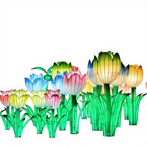 Lanterne de festival 3D d'extérieur avec lumières LED pour Diwali et Thanksgiving - Étanche, fonctionnant sur piles, couleurs et tailles personnalisées - Product Image 1