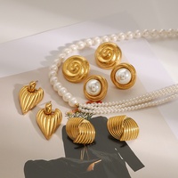 Boucles d'oreilles créoles tendance en acier inoxydable de style européen et américain, collection Advanced Sense