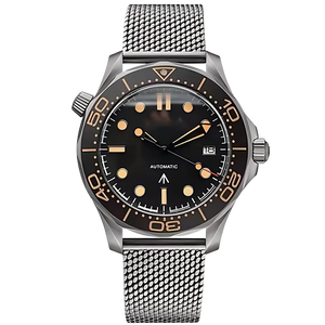 Reloj de Pulsera Mecánico de 41 mm con Esfera Negra, Calendario, Manecillas Luminosas, Bisel de Cerámica y Caja de Acero Inoxidable, Gran Venta - Product Image 4