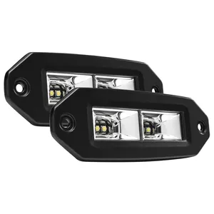 Flush Mount 40W Led Pods Work Light Bar for 4X4 Off-road SUV UTV Boat Motorcycle