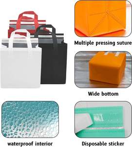 Sac isotherme de plage pliable avec logo personnalisé, sac fourre-tout écologique pour pique-niques, voyages à la découverte du vin, style tendance - Product Image 4