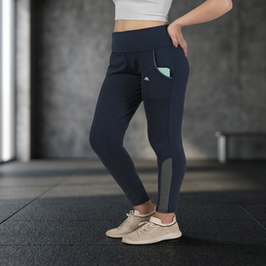 Entrenamiento deportivo de bolsillo azul elegante para mujer al aire libre, superventas, parte inferior transpirable ligera, suministro al por mayor para invierno - Product Image 3