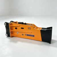 Ciseaux hydrauliques de type boîte SB151, 175 mm, pour travaux lourds, garantie 1 an, pour excavatrices de 40 à 55 tonnes, démolition, exploitation minière