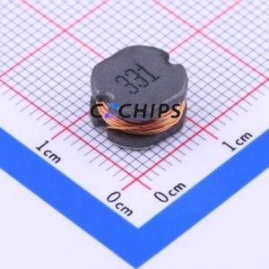 SM1054-331M(f) ตัวเหนี่ยวนำไฟฟ้าแบบ SMD, ขนาด 10x9 มม. ( ค่าความเหนี่ยวนำ: 330uH )( ความแม่นยำ: 20%) กระแสไฟฟ้าที่กำหนด: 300mA - Product Image 1