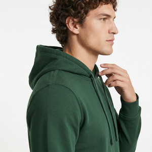 Survêtement unisexe 2 pièces en polaire respirant à capuche, taille élastique, manches longues, pour l'hiver, athlétique, jogging, décontracté, sport - Product Image 4