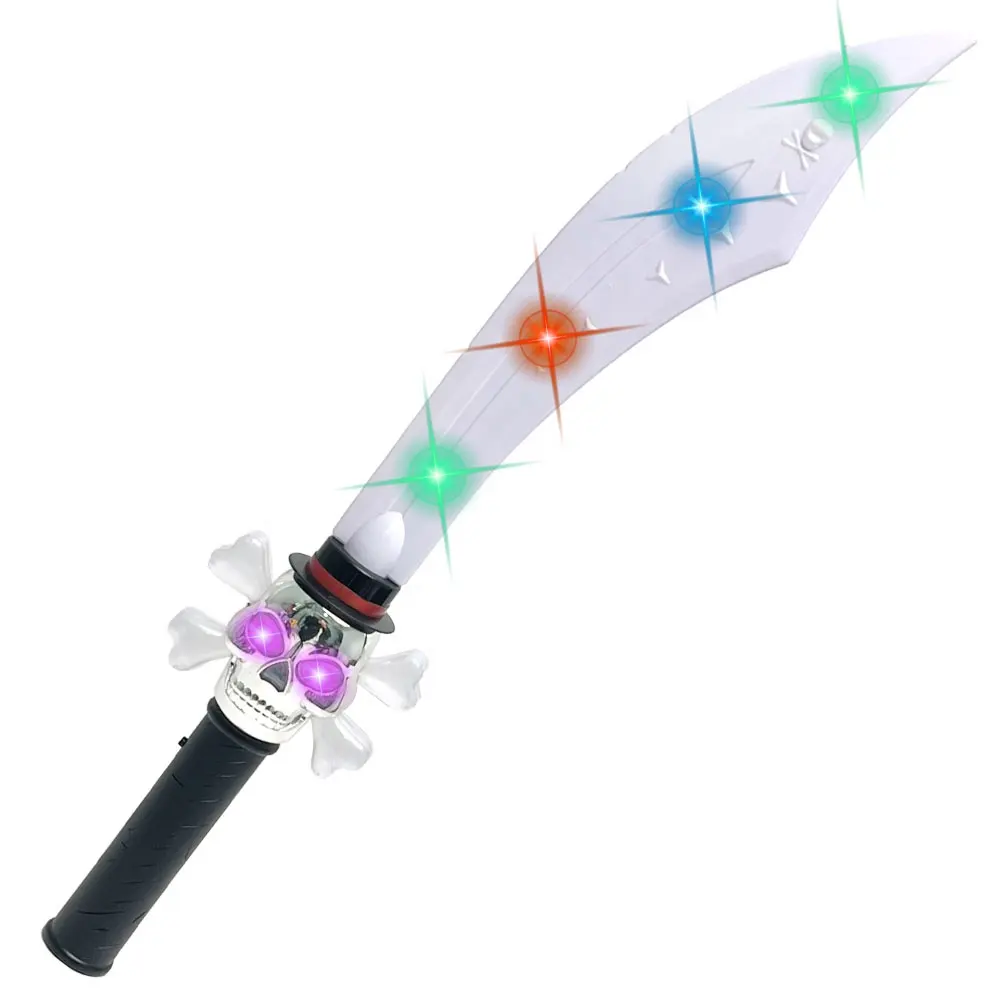 Promotional light up swords Kids Led Flashing Pirate Series sword toys for kids