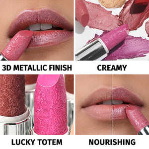 Lápiz Labial Perlado de Marca Privada con Logotipo Personalizado, 1 Pieza, MOQ Bajo, Brillo Metálico, Resistente al Agua, Altamente Pigmentado, Vegano - Product Image 4