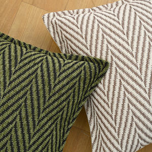 Morden rayé chenille jeter taie d'oreiller dentelle bord housse de coussin taies d'oreiller décor à la maison luxe - Product Image 1