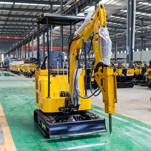 Productos Más Vendidos: Excavadora Compacta de 1500 kg con Toldo y Martillo Hidráulico para Trabajos de Demolición - Product Image 4