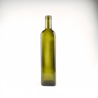 Bouteille en verre carrée vert olive foncé pour huile, qualité alimentaire, avec bouchon à vis – 100ml, 250ml, 500ml, 750ml, 1000ml – Offre Spéciale