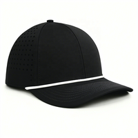 Casquette de baseball personnalisée avec logo brodé 3D, découpe laser, perforations hydro-étanches, respirante, pour homme, idéale pour le golf en extérieur