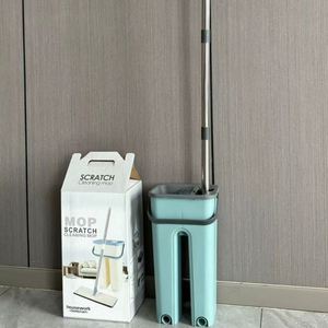 专业家居清洁套装 家用厨房地板清洁工具 自洗式魔术清洁平拖把 免手洗拖把带桶 - Product Image 1