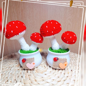 All'ingrosso decorazione <span class=keywords><strong>da</strong></span> tavolo per la casa con fiori artificiali di lana uncinetto piccoli filati di <span class=keywords><strong>zucca</strong></span>, uva, funghi pott - Product Image 3