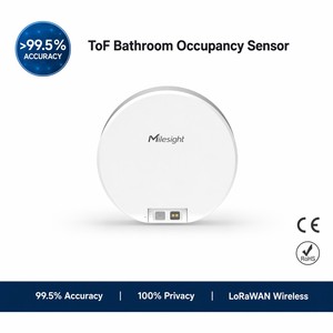 <span class=keywords><strong>Milesight</strong></span> VS330 99,5% Genauigkeit ToF/PIR LoRaWAN Kabelloser Badezimmer-Belegungssensor 4 Jahre Batterielaufzeit GDPR Datenschutz - Product Image 1