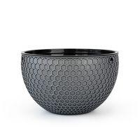 Pot de fleurs suspendu double de luxe traditionnel avec système d'arrosage automatique et trous de drainage, 4,74 L, en PP durable, circulaire, non revêtu