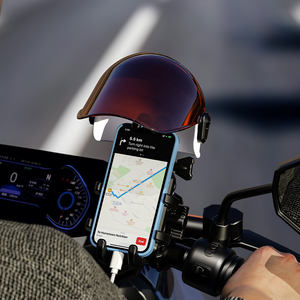 Accessoires Kewig Support de téléphone <span class=keywords><strong>pour</strong></span> vélo électrique avec pare-soleil <span class=keywords><strong>Housse</strong></span> de <span class=keywords><strong>protection</strong></span> en caoutchouc matière plastique <span class=keywords><strong>pour</strong></span> moto - Product Image 5