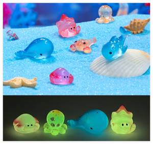 Cartone animato 3d resina carino mini giocattolo da scrivania sotto la creatura <span class=keywords><strong>del</strong></span> mare piccolo animale marino acquario bonsai <span class=keywords><strong>in</strong></span> miniatura resina statuetta - Product Image 2