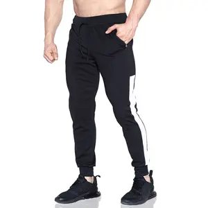 Nero da uomo di formazione di jogging montato pantaloni da corsa per gli uomini di abbigliamento sportivo da uomo pantaloni