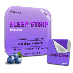Desain terbaru Strip penghilang tidur Oral cepat terjatuh Strip suplemen Vitamin Oral Strip tidur - Product Image 1