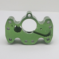 Precise Alignment CNC Machining OEM Aluminum Milling Drilling Auto Parts Green Anodize Sandblast Precise Tolerance Custom Parts