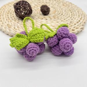 <span class=keywords><strong>Porte</strong></span>-clés en peluche de fruit Kawaii mignon tissé tricoté carotte sac à main breloque sac accessoires pendentif pour <span class=keywords><strong>porte</strong></span>-clés décor de voiture - Product Image 6