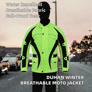 Veste de moto pour l'hiver, imperméable, anti-chute, équipement de motard, respirante, vêtements de course automobile, unisexe pour adultes - Product Image 2