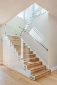 Balustrade élégante en verre <span class=keywords><strong>sans</strong></span> cadre avec <span class=keywords><strong>rail</strong></span> supérieur ou <span class=keywords><strong>sans</strong></span> options de <span class=keywords><strong>rail</strong></span> pour les projets de balcon de villa moderne Garde-corps en verre - Product Image 6