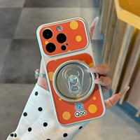 Étui de téléphone créatif avec support, compatible avec iPhone 17 et Apple 15 - Protection intégrale contre les chutes