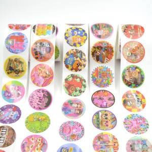 Kunden spezifische selbst klebende Vinyl transparente Boop Produkt druck Logo runde Aufkleber für Verpackungs etikett - Product Image 1