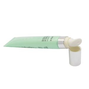 Tubes personnalisés pour crème pour les yeux verte, tube en plastique à étiquette privée, conteneur compressible vide pour crème pour les yeux, tube en plastique - Product Image 4