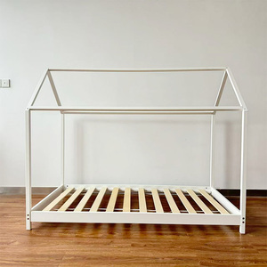<span class=keywords><strong>Lit</strong></span> d'enfant <span class=keywords><strong>Montessori</strong></span> en bois avec cadre en forme de maison, pour tout-petits - Product Image 1
