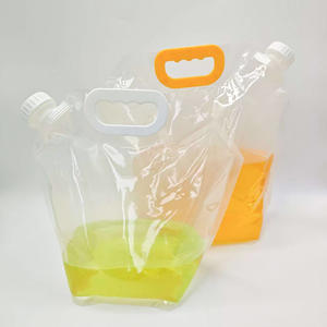 Bolsa de plástico transparente de 5 litros con boquilla, resellable, portátil, tipo bolso, para bebidas, jugos, café, ensaladas. - Product Image 6