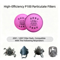 Filtre à particules à baïonnette de style 2097, média filtrant respirant en PP, pour masques demi-visage et intégraux, travaux de soudage et de peinture