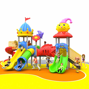 Équipement de parc d'attractions <span class=keywords><strong>pour</strong></span> enfants, combinaison de toboggan en plastique et en acier, jeux <span class=keywords><strong>pour</strong></span> enfants, ensembles de jeux, aire de jeux extérieure - Product Image 1