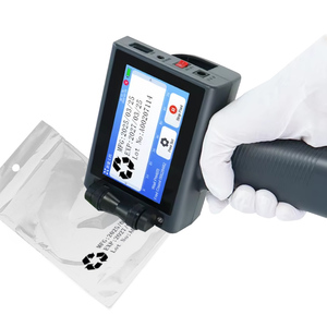 Impresora de inyección de tinta portátil de 12,7mm, resolución de 600 ppp, tinta de secado rápido para embalaje exterior, codificador de fecha de cartón, número de lote, caja impresa - Product Image 1