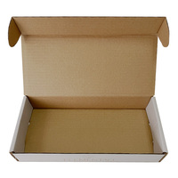 Caja Plegable de Cartón Corrugado Kraft Marrón Reciclado y Ecológico para Envíos Postales con Logotipo Personalizado