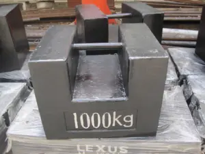 M1 500kg 1000kg Cast Iron Counter Weight Cast Iron Test Weights