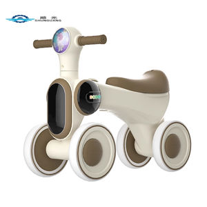 Scooter sans pédale à quatre roues pour enfants pour les tout-petits âgés de 1 à 3 ans Scooter d'apprentissage de la marche pour bébé - Product Image 1