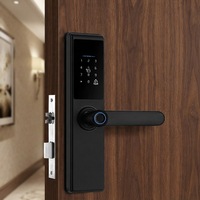 Serrure Intelligente Semi-Automatique Multifonction Ttlock avec Passerelle Wifi et Bluetooth, Déploiement de Mot de Passe, Contrôle à Distance pour Porte Principale Numérique
