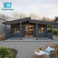 Casa prefabricada de hormigón con estructura de acero para áreas de alta seguridad y cocheras Construcción de paneles sándwich