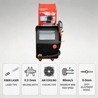 Mesin Las Laser Mini Berpendingin Udara 1500W 2000W 3000W Genggam 4 in 1 Pembersih Pemotong dengan Sumber Raycus